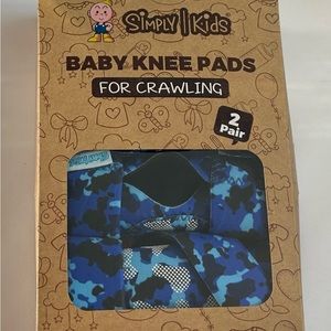Simply Kids Baby Knee Pads for Crawling in Ocean Camouflage 2 Pairs